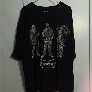 Dog Supply Black Graphic Short Sleeve Tee